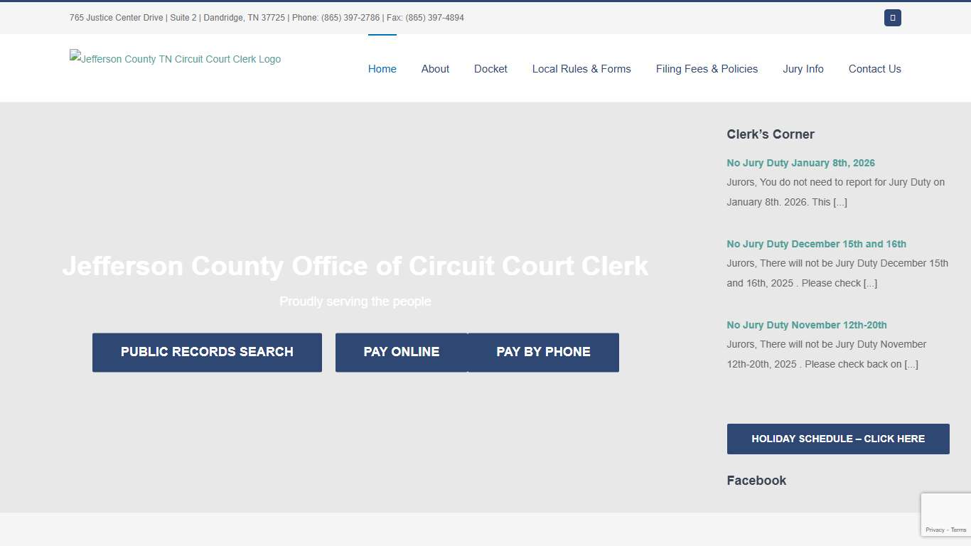 Jefferson County TN Circuit Court Clerk