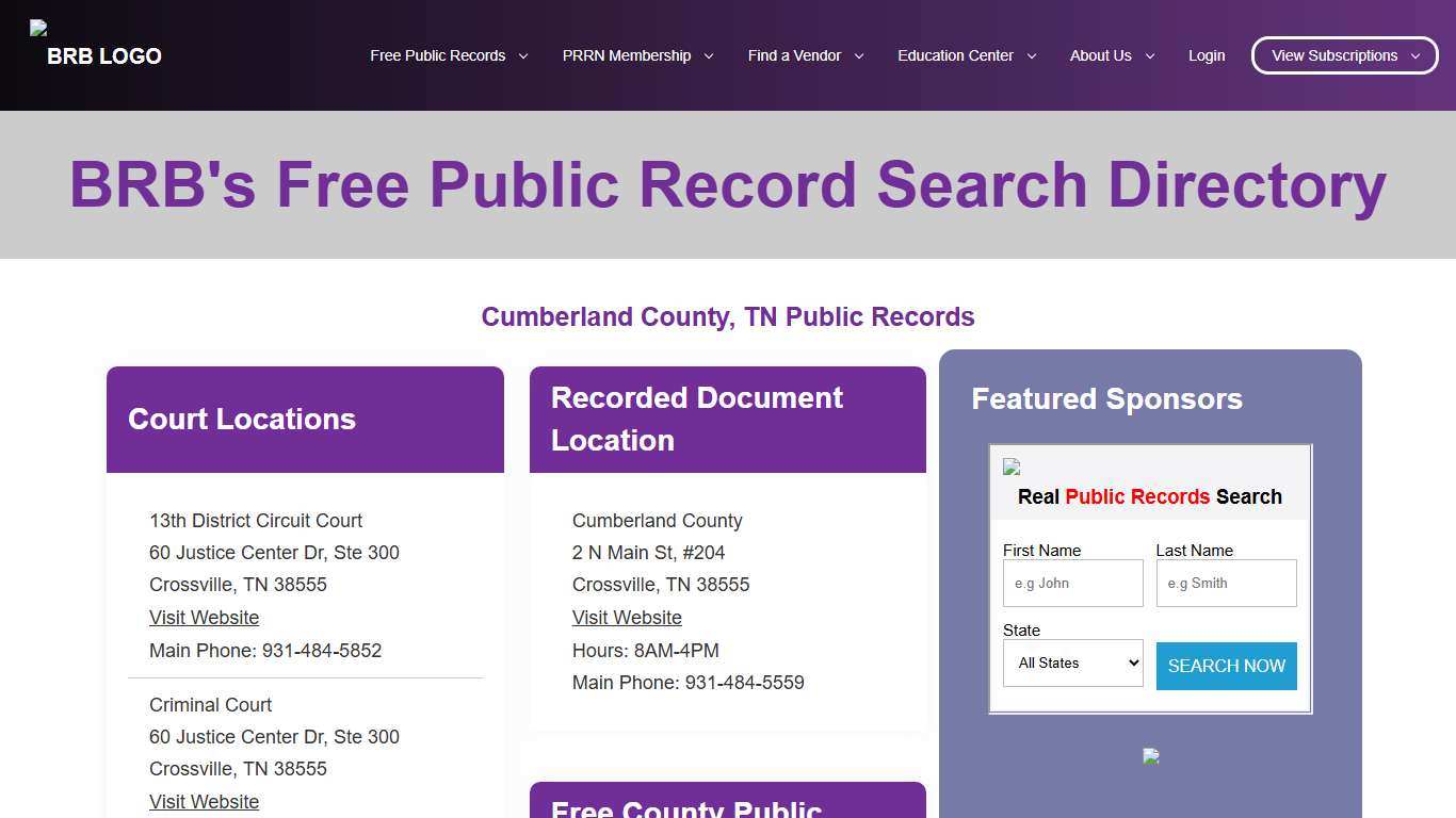 Free Sites County | BRB